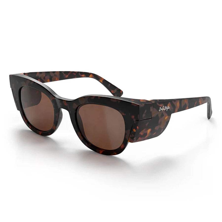 SafeStyle Harps Matte Tort Frame Brown Polarised Lens