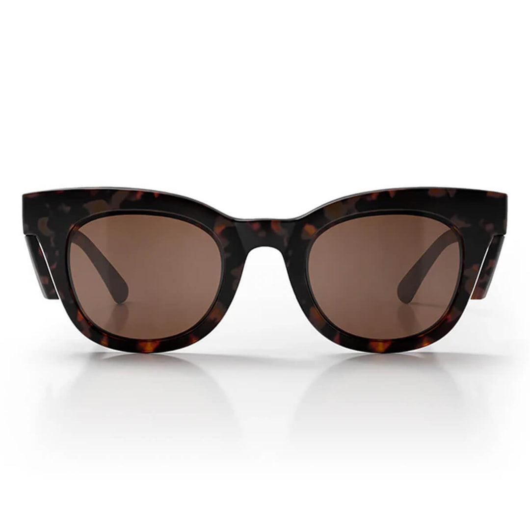 SafeStyle Harps Matte Tort Frame Brown Polarised Lens Front