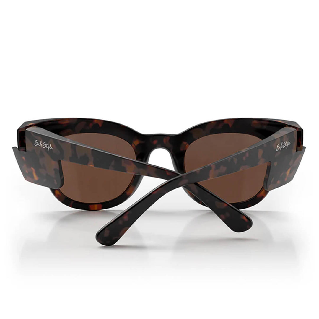 SafeStyle Harps Matte Tort Frame Brown Polarised Lens Back