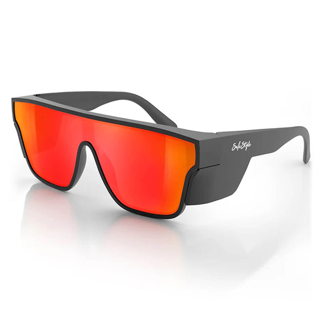 SafeStyle Primes Matte Black Frame Reflectors Red Lens