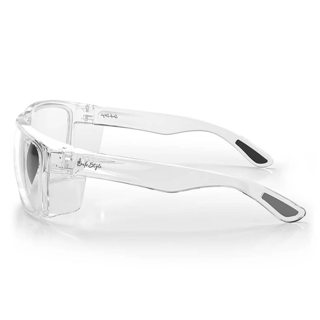 SafeStyle Rapids Clear Frame Clear Lens Side