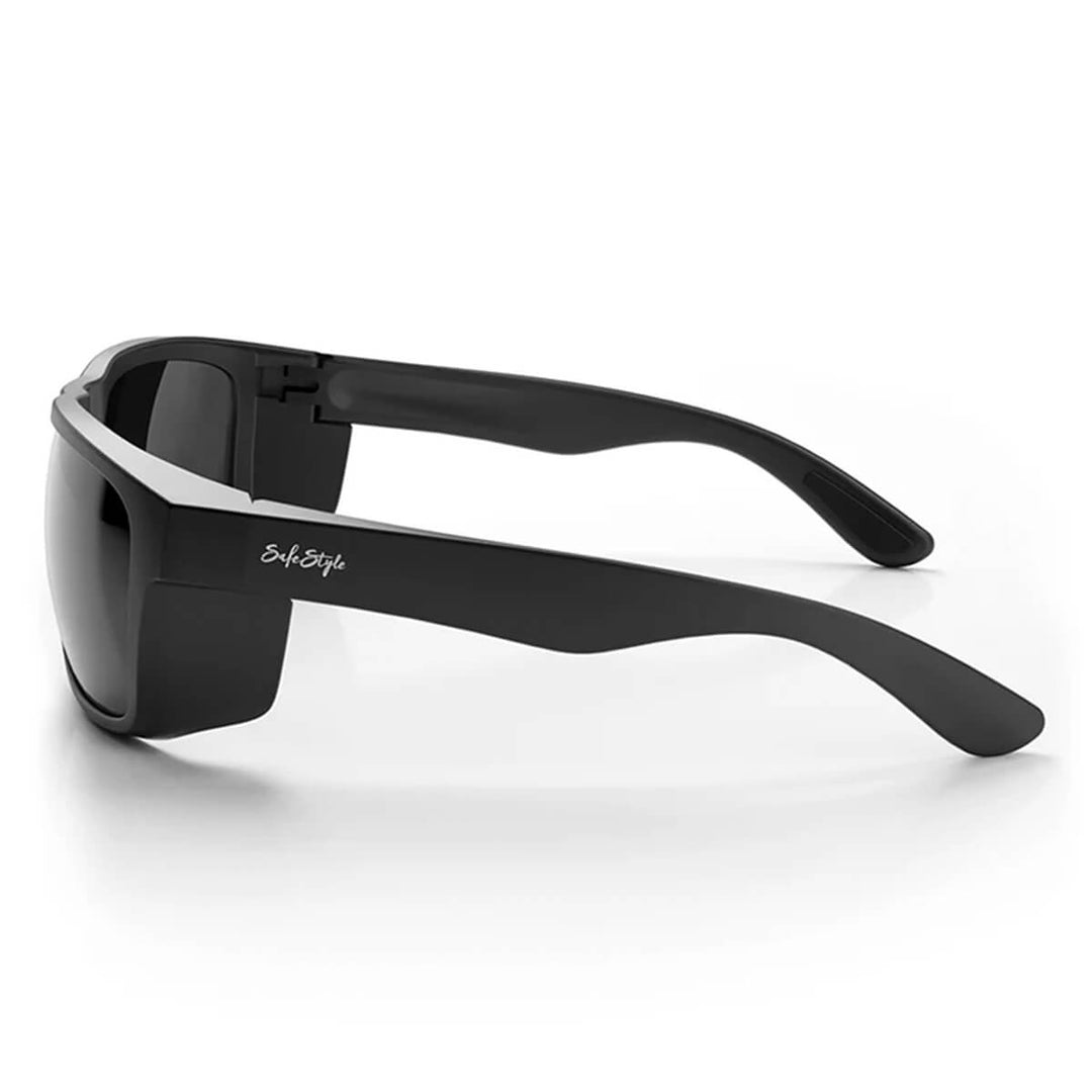 SafeStyle Rapids Matte Black Frame Polarised Lens Side