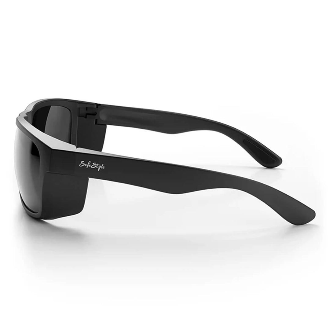 SafeStyle Rapids Matte Black Frame Tinted Lens Side