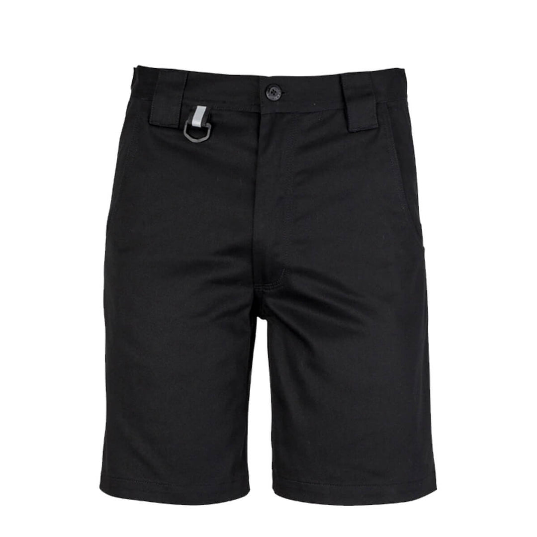 Syzmik ZW011 Mens Plain Utility Short Black Front