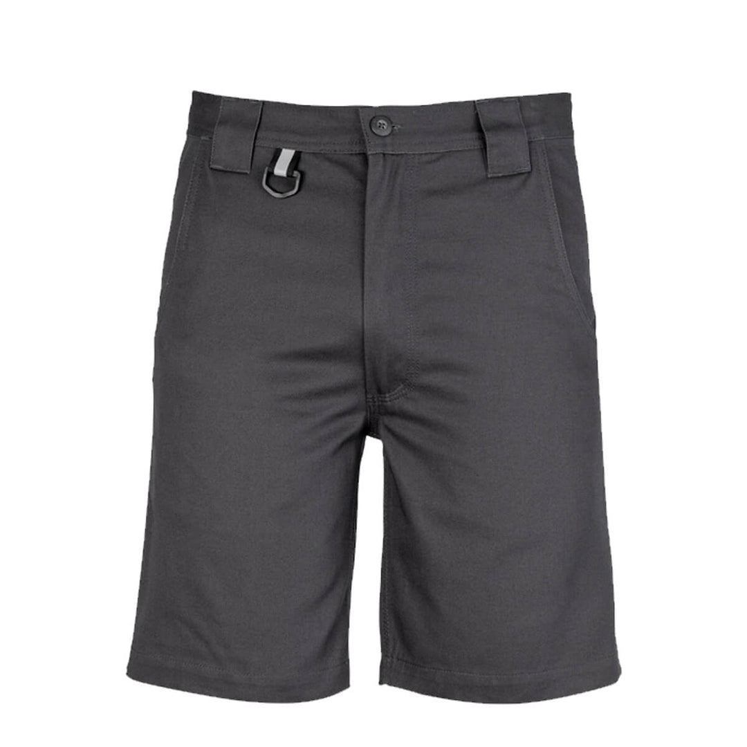 Syzmik ZW011 Mens Plain Utility Short Charcoal Front