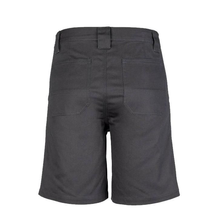 Syzmik ZW011 Mens Plain Utility Short Charcoal Back