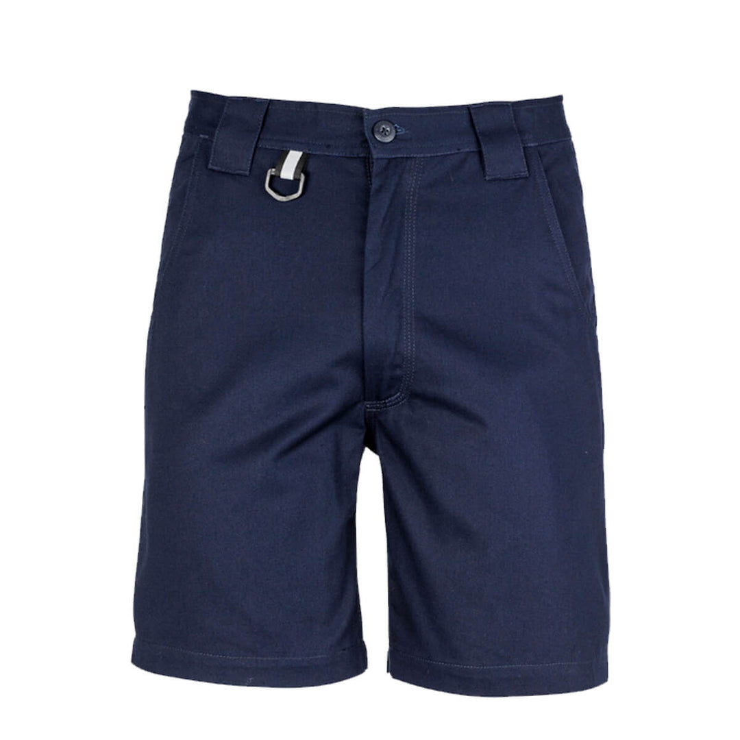 Syzmik ZW011 Mens Plain Utility Short Navy Front