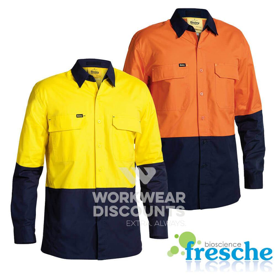 Bisley BS6415 Hi-Vis X Airflow Vented  Ripstop Shirt