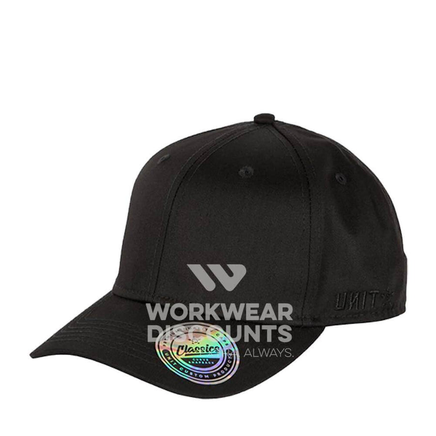 Unit Classic Mens Snapback Cap Black  